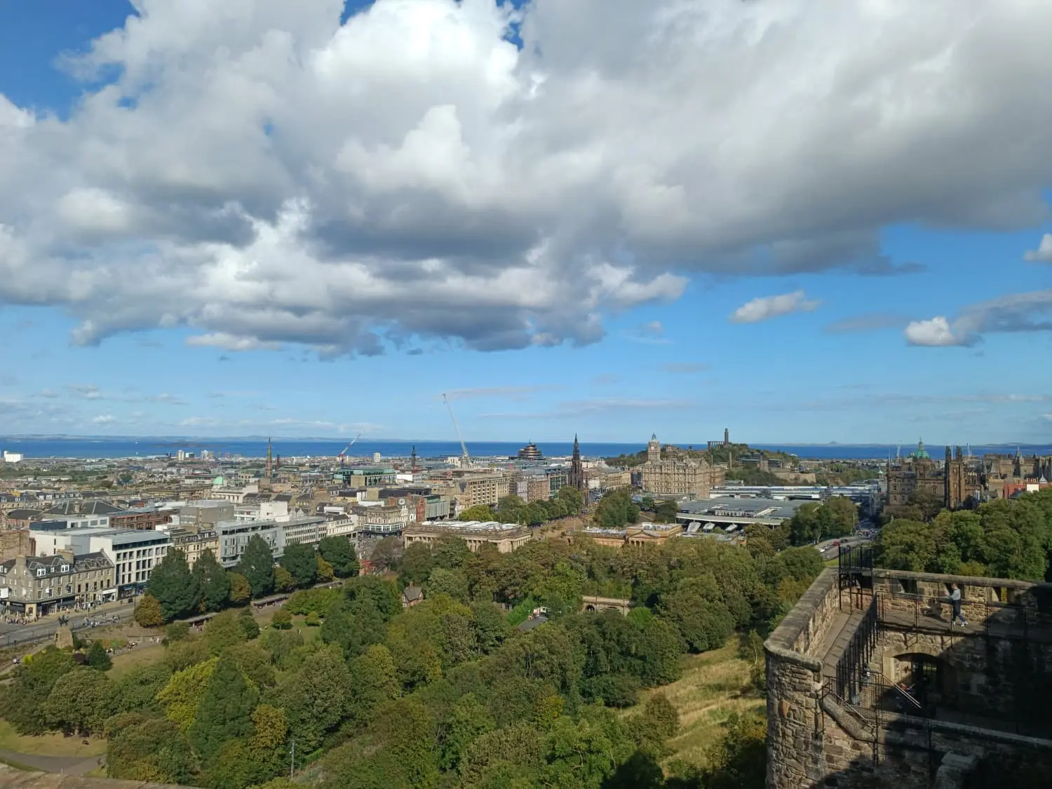 Vistas de Edimburgo desde el Castillo