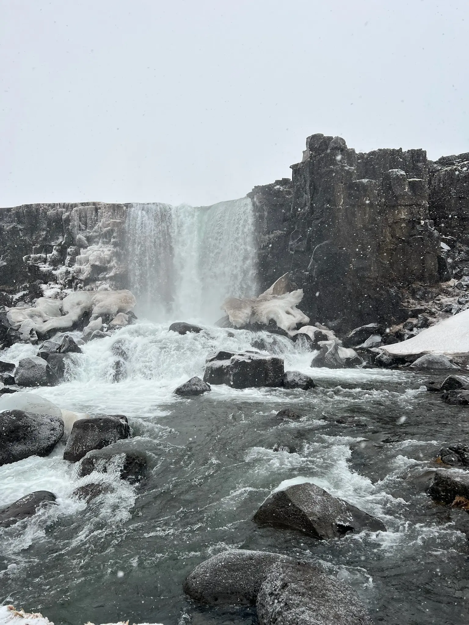 Oxararfoss, cascada escondida en el Parque Nacional Þingvellir