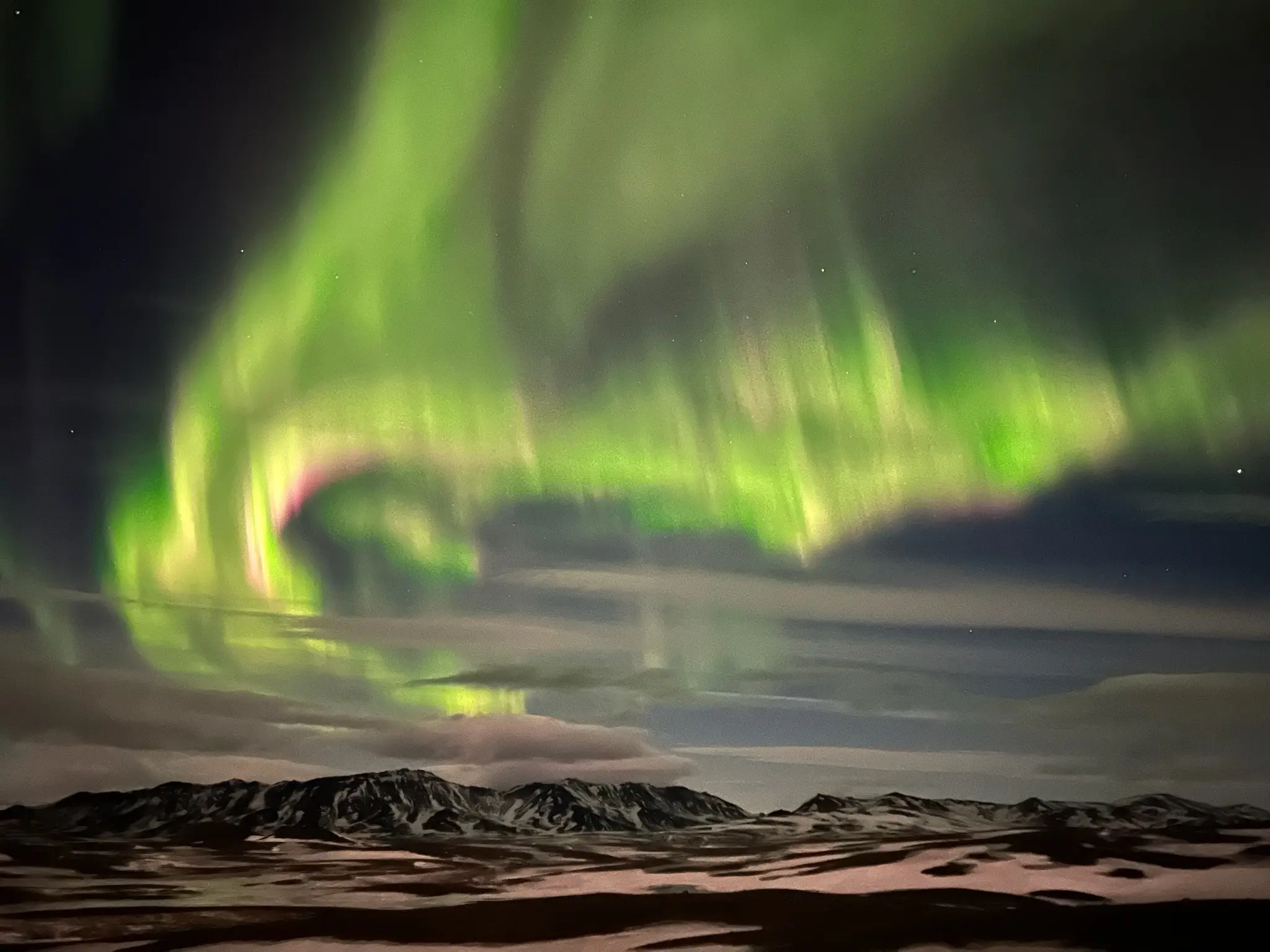 Auroras boreales en Islandia
